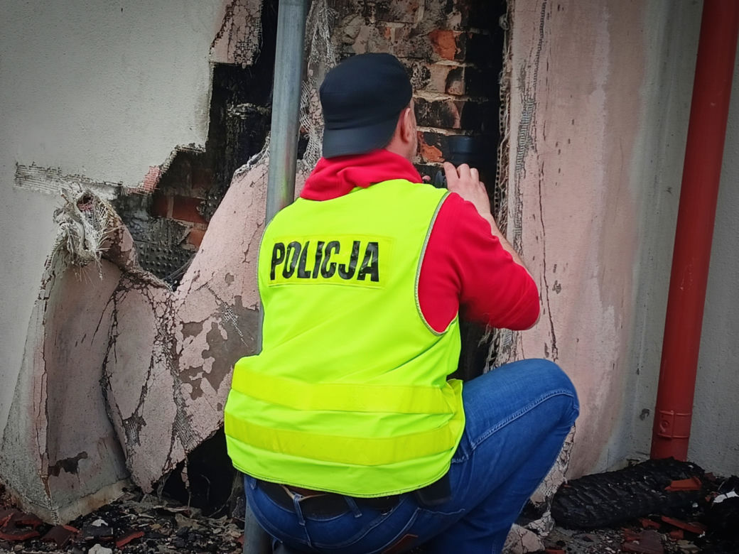 Pożar galerii handlowej w Ełku