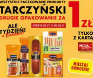 wędliny Tarczyński drugie opakowanie za 1 zł