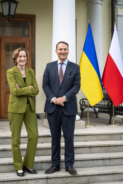 Radosław Sikorski przyjął delegację z Ukrainy w Chobielinie