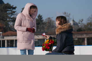 Pierwsza miłość. Jowita (Joanna Opozda) Radek (Mateusz Banasiuk)