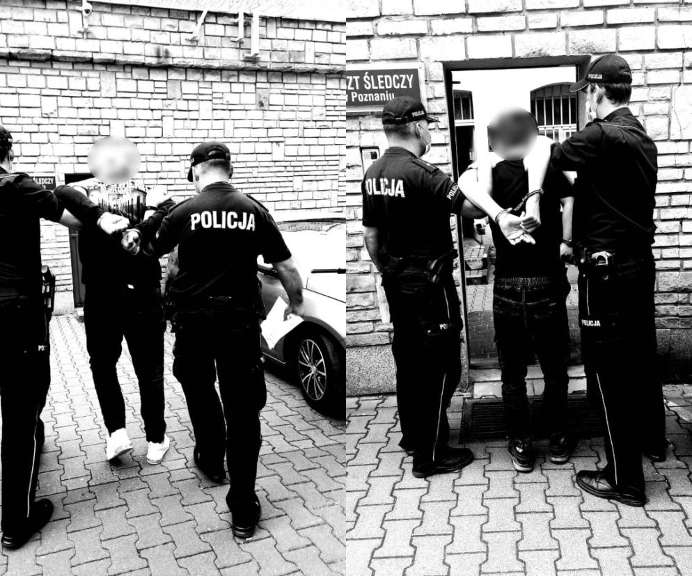 TERRORYZOWALI obsługę i kradli pieniądze! Bandyci z Poznania w rękach policji 