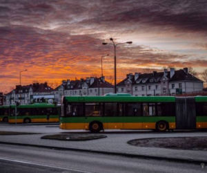 Niebo nad dworcem na Górczynie