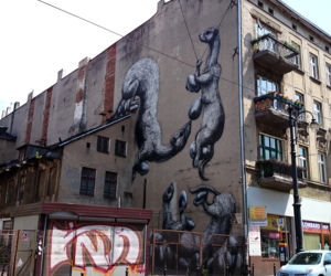 Mural przy Nowomiejskiej 5