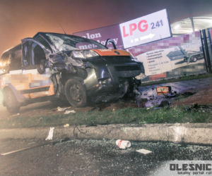 Groźny wpadek w Oleśnicy