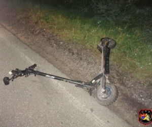 Straszny wypadek pod Sokołowem Podlaskim. Hulajnogista wjechał w samochód. Zginął na miejscu