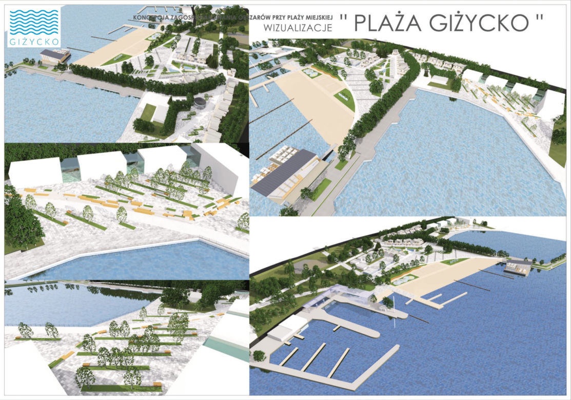 Plaża miejska w Giżycku zmieni się nie do poznania. Zobacz wizualizacje!