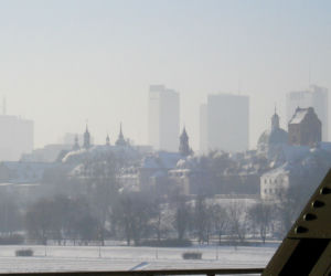 Wisła skuta mrozem