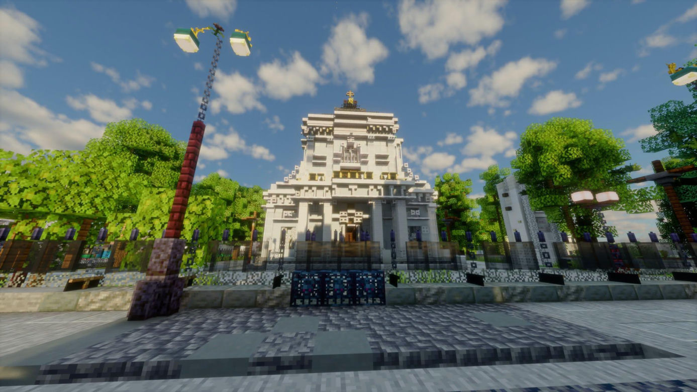 Siedlce odwzorowane w świecie Minecraft! Builder Foxirek stworzył w grze Ratusz pod Jackiem, zabytkowy budynek poczty, Pałac Ogińskich i Kościół św. Stanisława
