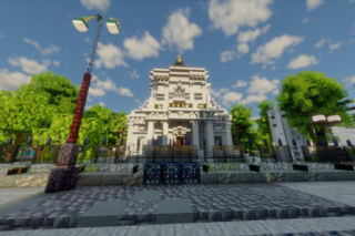 Siedlce odwzorowane w świecie Minecraft! Builder Foxirek stworzył w grze Ratusz pod Jackiem, zabytkowy budynek poczty, Pałac Ogińskich i Kościół św. Stanisława