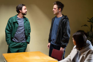 Na dobre i na złe odc. 998. Blanka (Pola Gonciarz), Sergiusz Poznański - Sergio (Mateusz Kaczmarek), Mario (Marcin Korcz)