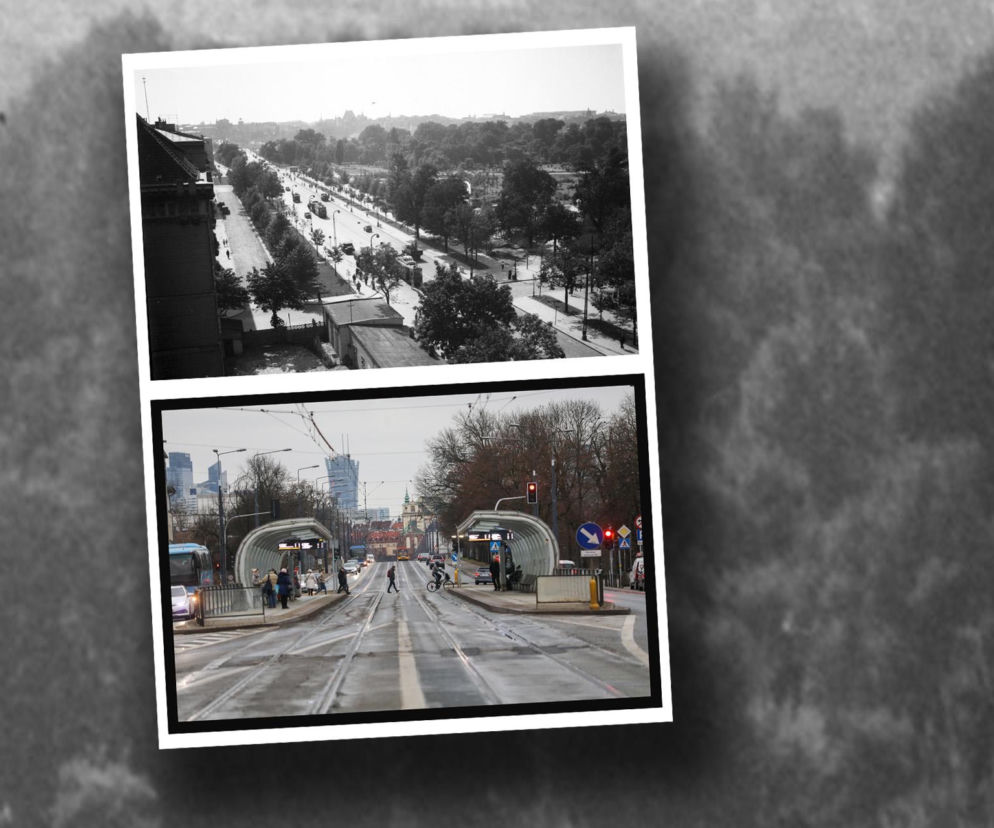 Trasa W-Z 1955 r. i 2023 r.