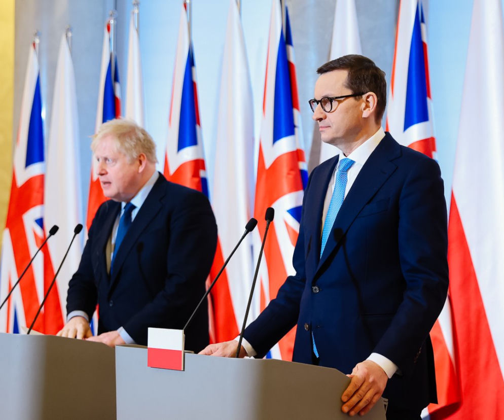 Spotkanie premiera  Mateusza Morawieckiego z premierem Wielkiej Brytanii Borisem Johnson ws. Ukrainy 