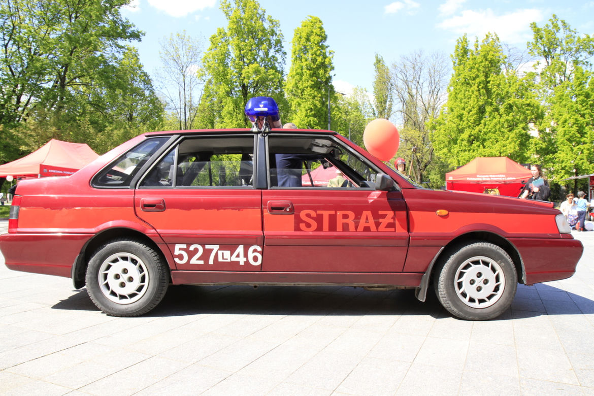 Piknik strażacki na Placu Teatralnym w Lublinie