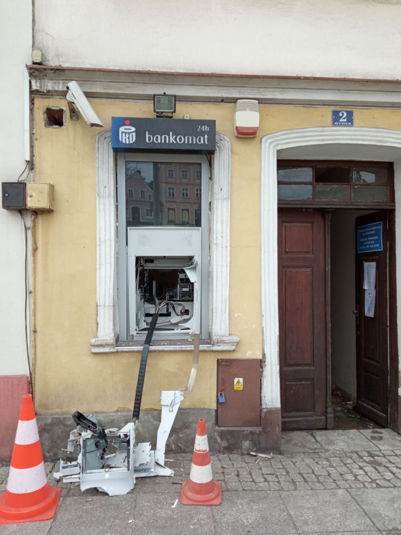 Wysadzono bankomat w Rydzynie