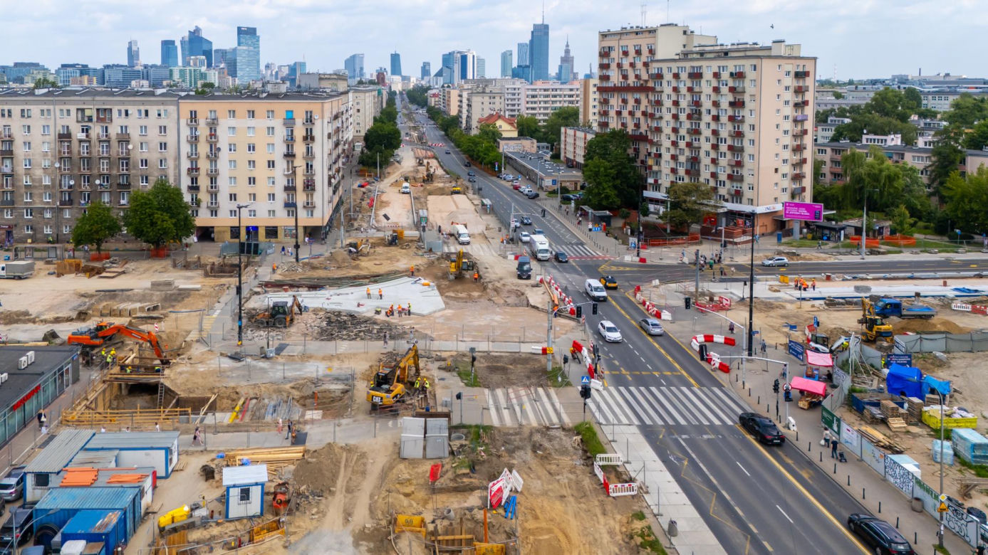 Budowa tramwaju do Dworca Zachodniego od strony Ochoty
