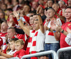 Widzew Łódź - Lech Poznań: Zdjęcia kibiców z meczu 6. kolejki PKO BP Ekstraklasy
