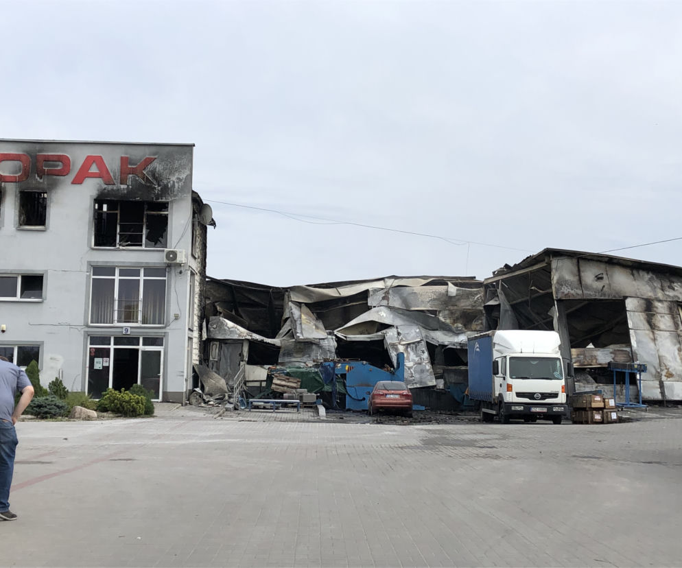 Pożar szczecineckiej fabryki OPAK