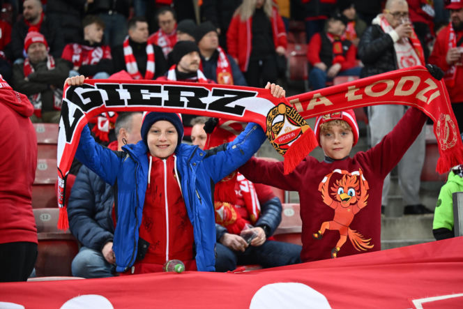 Widzew Łódź - Lech Poznań: Zdjęcia kibiców i zawodników z meczu 24. kolejki PKO BP Ekstraklasy
