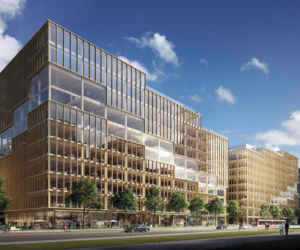 Projekt Budynku biurowego T3 Bayside, Toronto, proj. 3xN, 2019