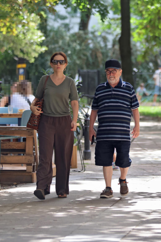 Edward Miszczak i Anna Cieślak na bazarku
