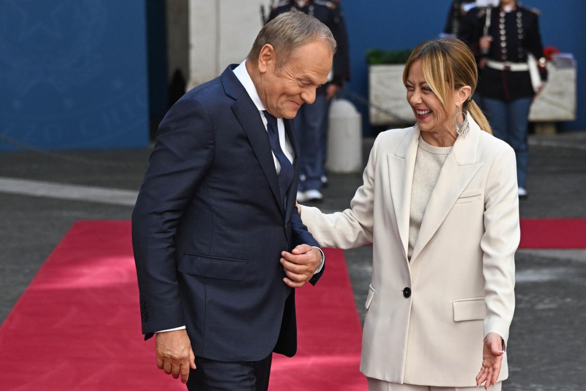 Donald Tusk spotkał się z Giorgią Meloni