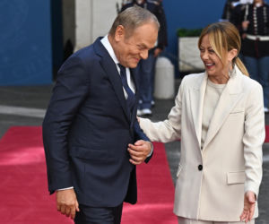 Donald Tusk spotkał się z Giorgią Meloni