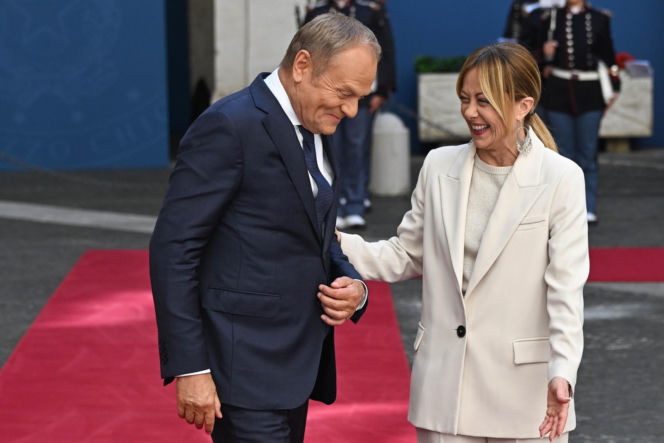 Donald Tusk spotkał się z Giorgią Meloni