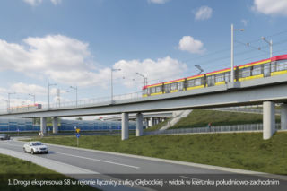 Projektowany tramwaj na Zieloną Białołękę w Warszawie