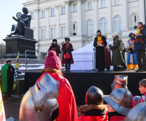 Karol i Marta Nawroccy na Orszaku Trzech Króli