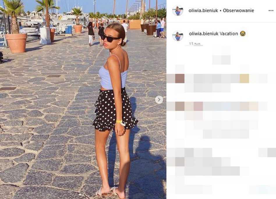 Oliwia Bieniuk idzie w ślady pięknej mamy