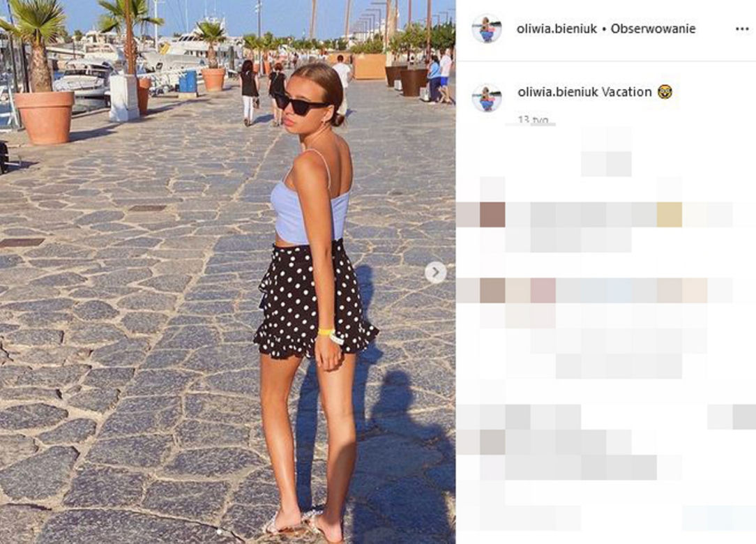 Oliwia Bieniuk idzie w ślady pięknej mamy