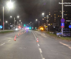 Koszmarny pościg w Częstochowie. Radiowóz zniszczony, policjanci w szpitalu 