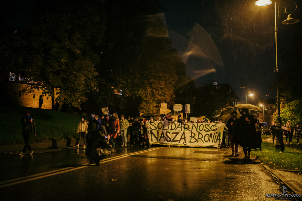 Strajk Kobiet w Toruniu 27.10.2020 - wtorkowy protest i blokada ulic