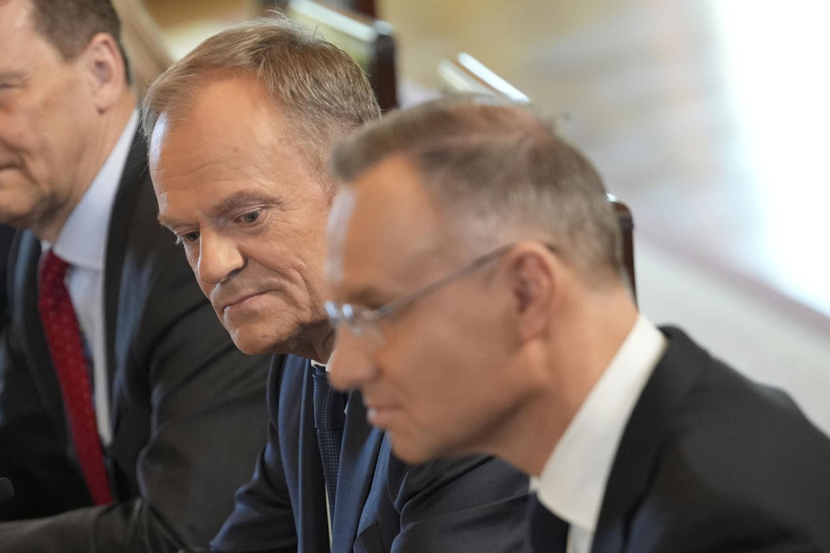 Andrzej Duda i Donald Tusk w Białym Domu