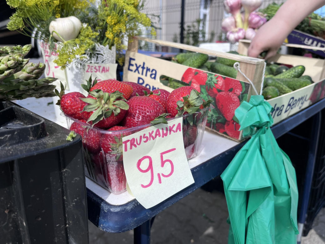 Ceny truskawek na Ryneczku Jerzego w Gorzowie