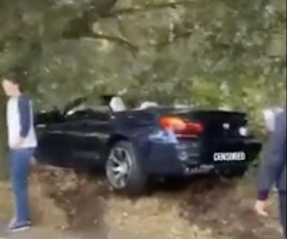 Młody kierowca rozwalił piekielnie mocne BMW