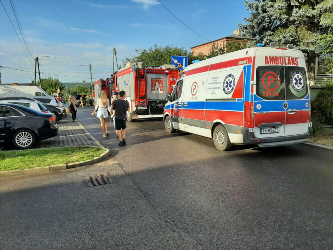 Wypadek na ulicy Żytniej w Starachowicach