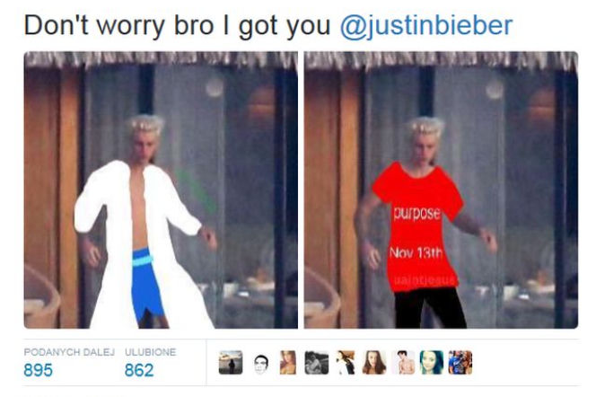 Justin Bieber nago