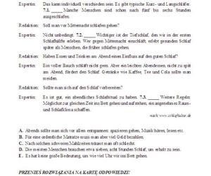 Matura niemiecki podstawa 8