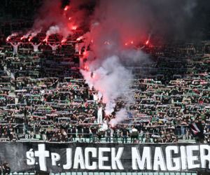 Kibice Śląska Wrocław żegnają Jacka Magierę