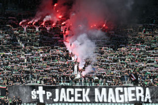 Kibice Śląska Wrocław żegnają Jacka Magierę