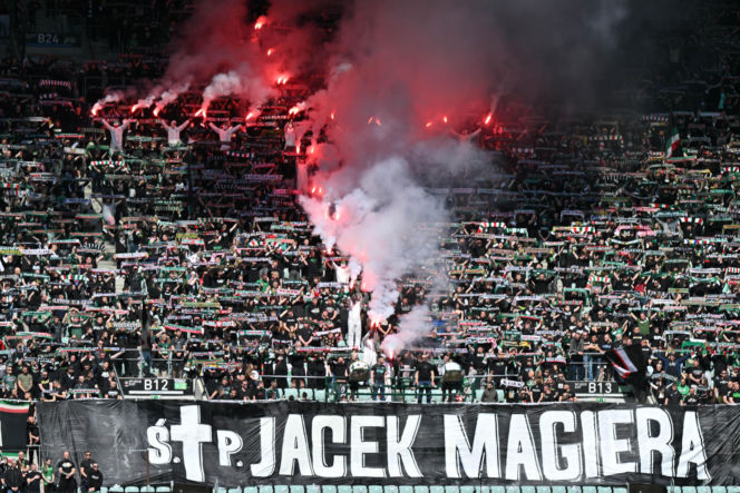 Kibice Śląska Wrocław żegnają Jacka Magierę