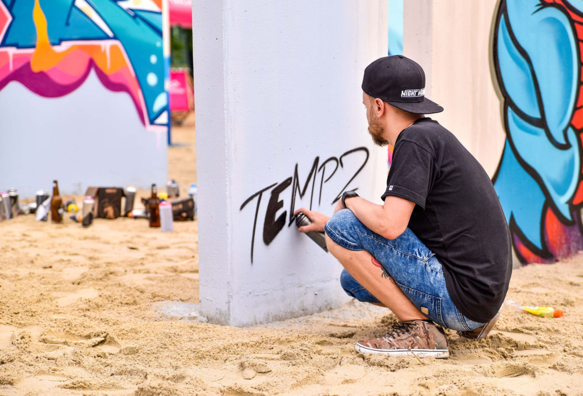 Tak wygląda sztuczna plaża przy Stadionie Śląskim. Rozkręcaliśmy tam imprezę w ramach Eska Summer City
