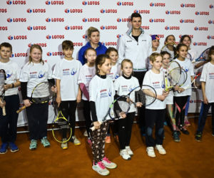 Gdańsk: Hubert Hurkacz trenował z dziećmi