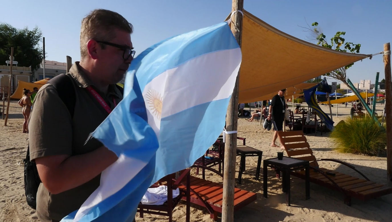 Piękne Argentynki przed meczem z Polską