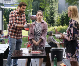 Barwy szczęścia, odc. 2558: Dominika (Karolina Chapko), Damian (Michał Lesień-Głowacki), Luiza (Julia Zielińska)