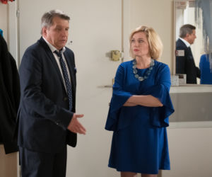 Na Wspólnej odc. 2690. Chrzciny syna Gosi. Marek (Grzegorz Gzyl), Danka (Lucyna Malec)