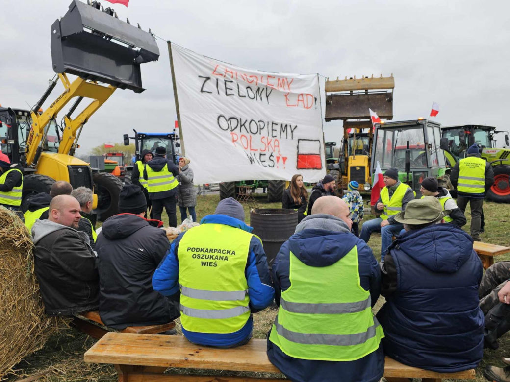 Protest rolników na Podkarpaciu