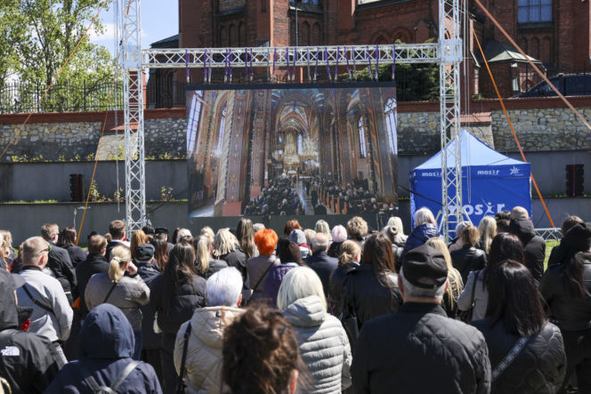 Politycy na pogrzebie Łukasza Litewki