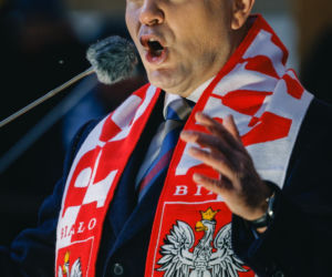 Karol Nawrocki wziął udział w Patriotycznej Pielgrzymce Kibiców na Jasnej Górze